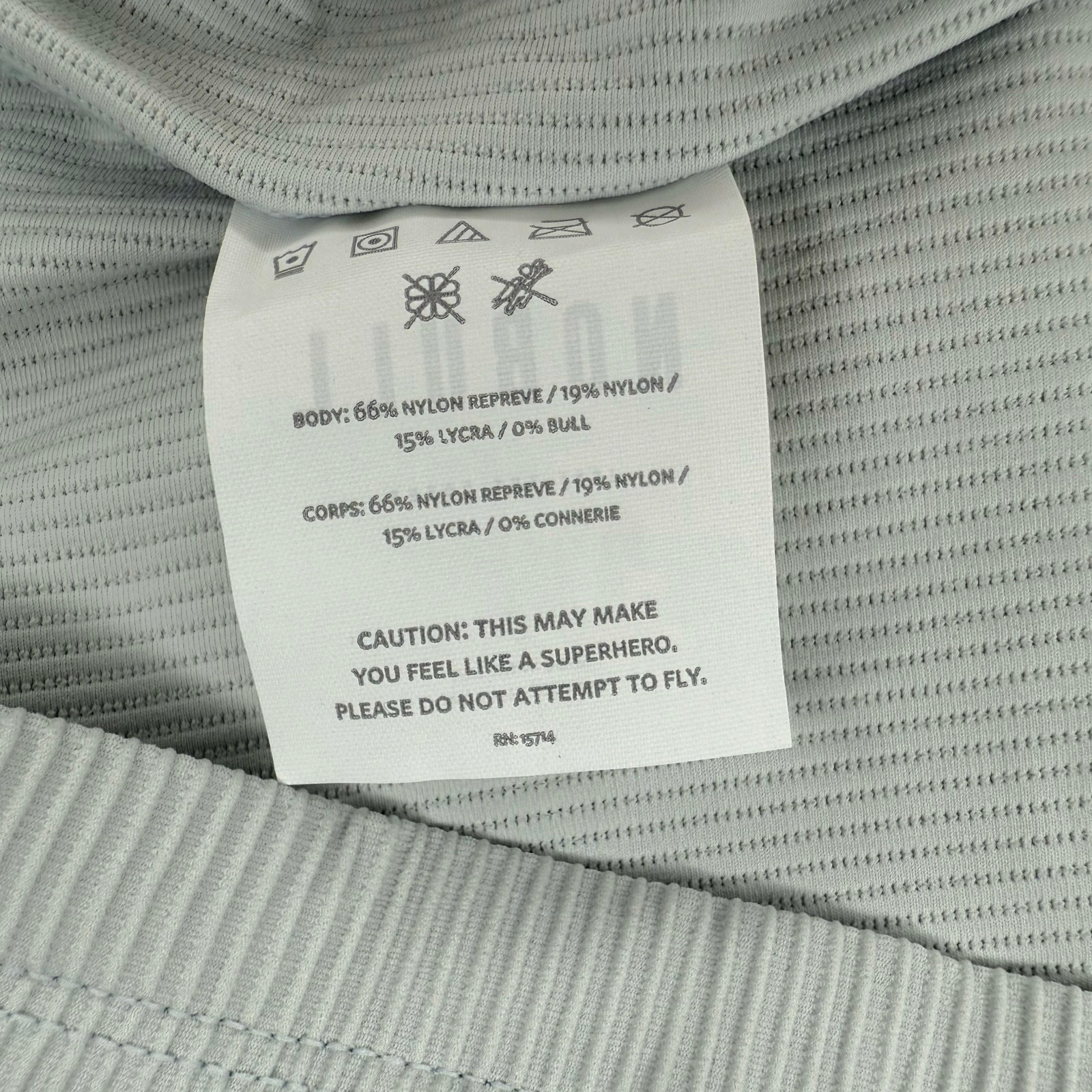 Nwt Nobull Ribbed High Neck Tank In Frost Size Xs — image 4 of 5